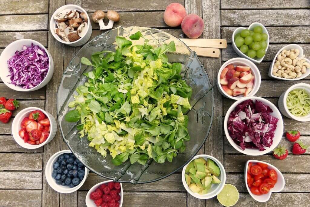 Vegan high protein salad